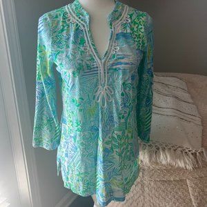 LILLY PULITZER Kaia Knit Tunic Top SZ SM